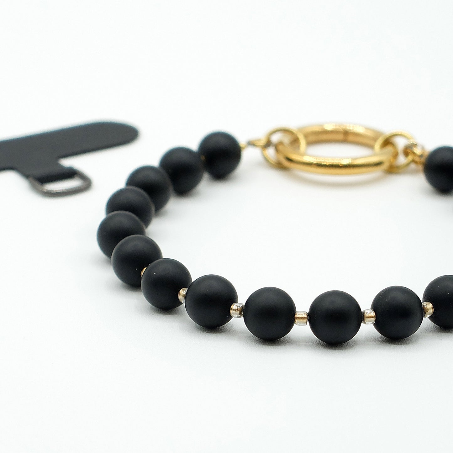 Phonelet™ phone bracelet - Onyx & Gold