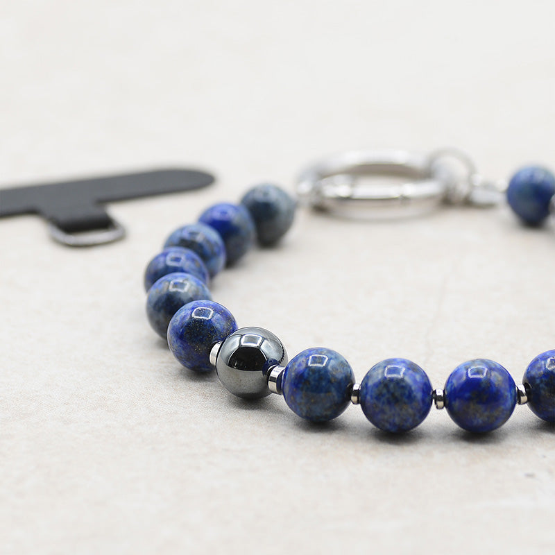 Phonelet™ phone bracelet - Lapis Lazuli & Hematite