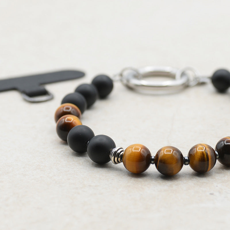 Phonelet™ phone bracelet - Onyx & Tiger's Eye