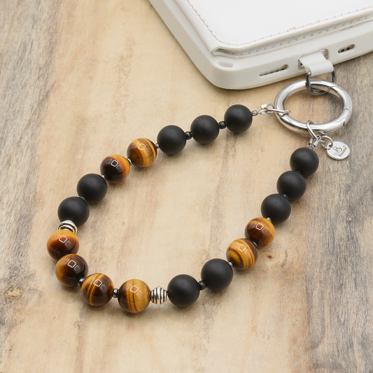 Phonelet™ phone bracelet - Onyx & Tiger's Eye