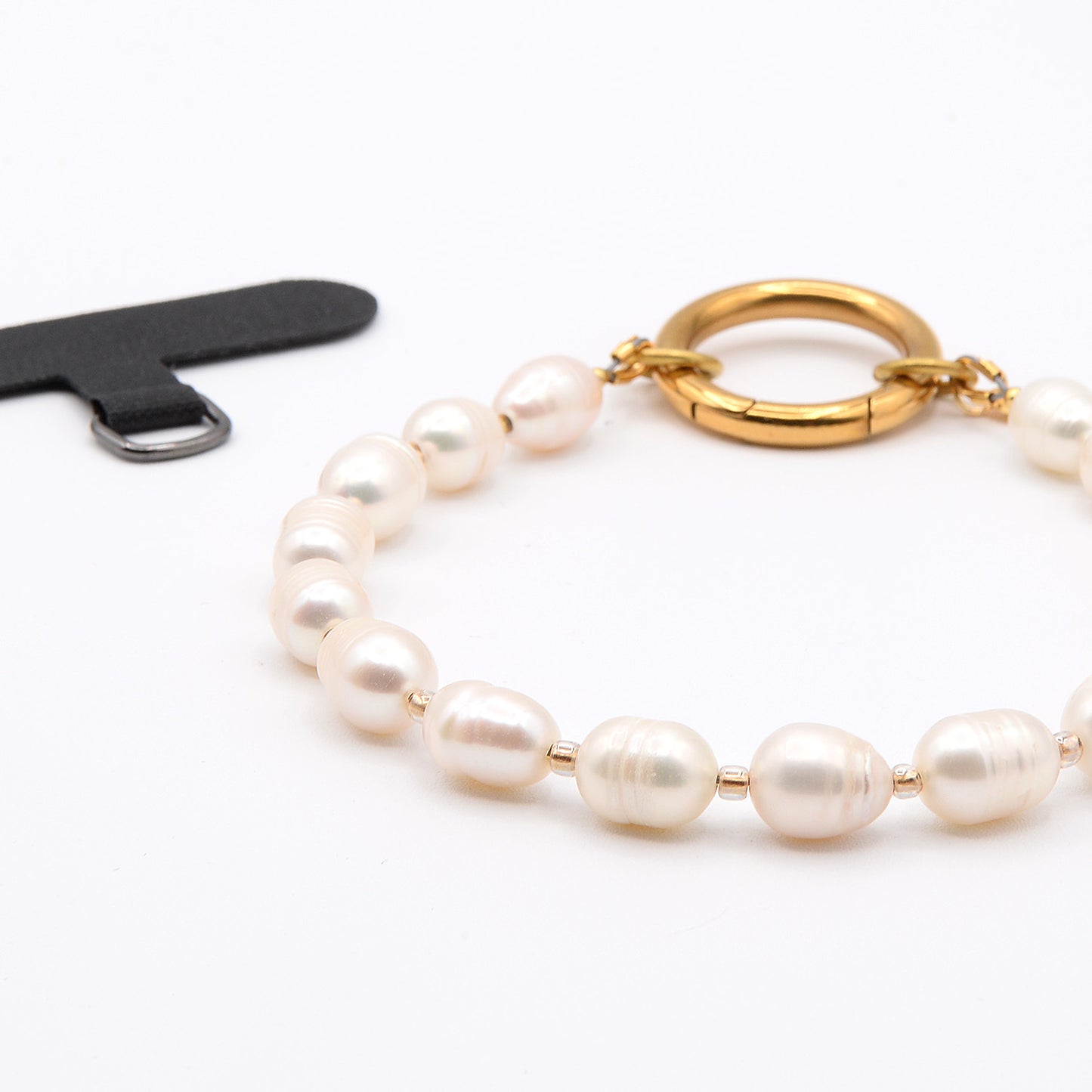 Phonelet™ phone bracelet - Freshwater Pearls & Gold