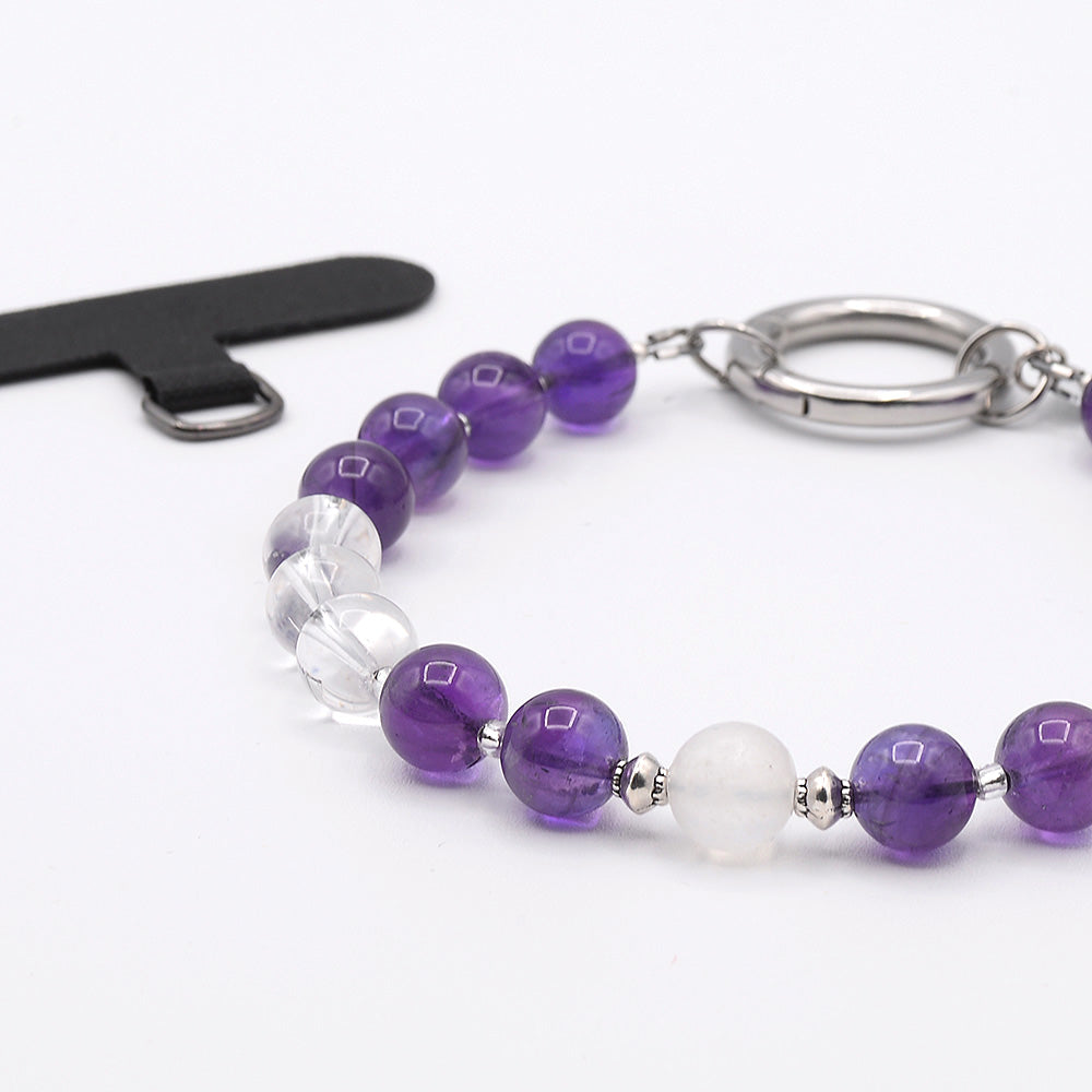 Phonelet™ phone bracelet - Amethyst, Clear Quartz, & Selenite