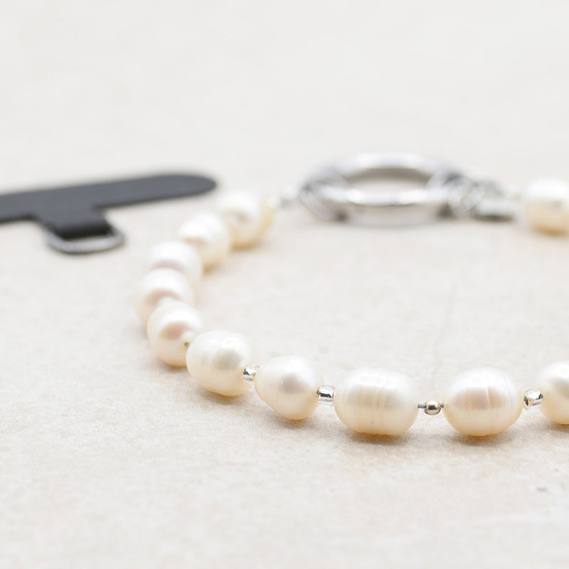 Phonelet™ phone bracelet - Freshwater Pearls & Silver